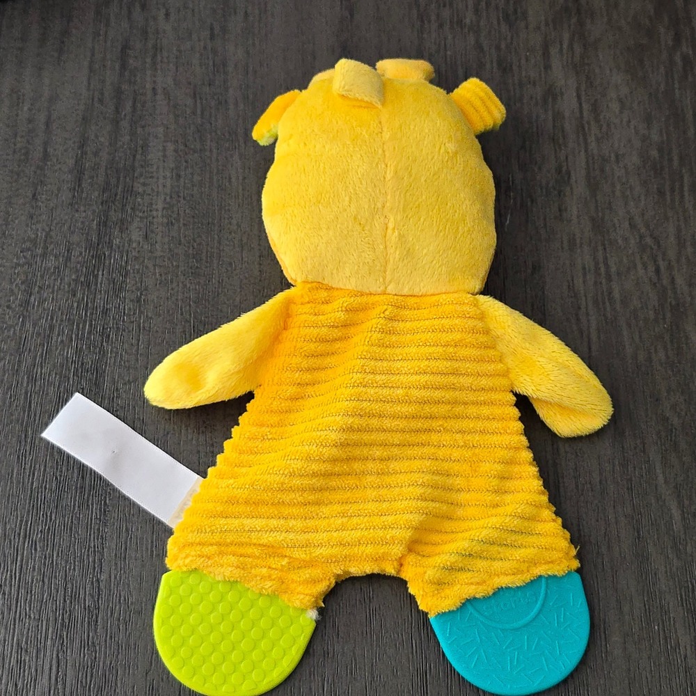 Bright Starts Snuggle Teethe Giraffe Plush Toy Yellow Unisex One Size Sensory - Picture 4 of 8
